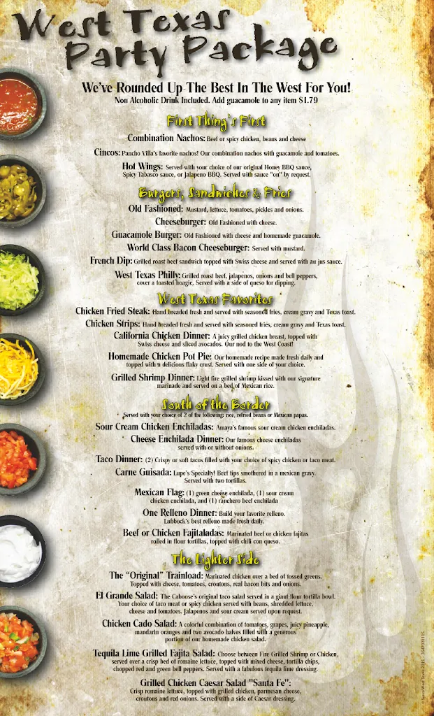 Menu_50th Street Caboose Family Restaurant & Arcade_Lubbock, TX_image_old_1