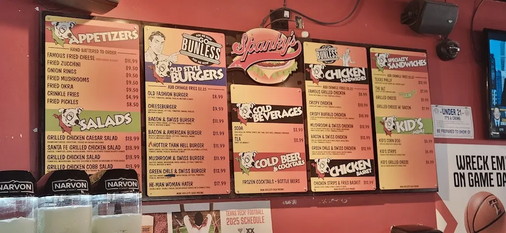 Menu_Spanky's_Lubbock, TX_image_old_3