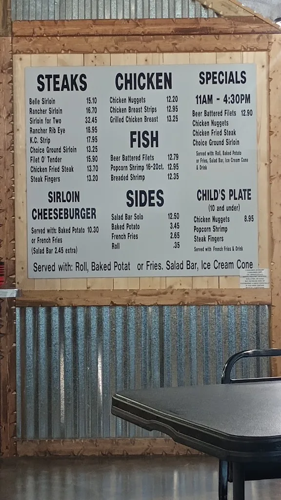 Menu_Bryan's Steaks_Lubbock, TX_image_old_1