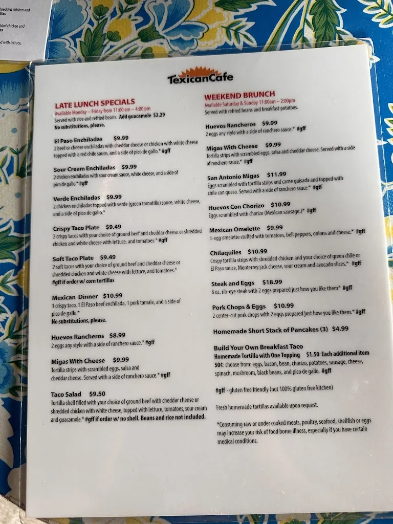 Menu_Texican Cafe_Austin, TX_image_old_3