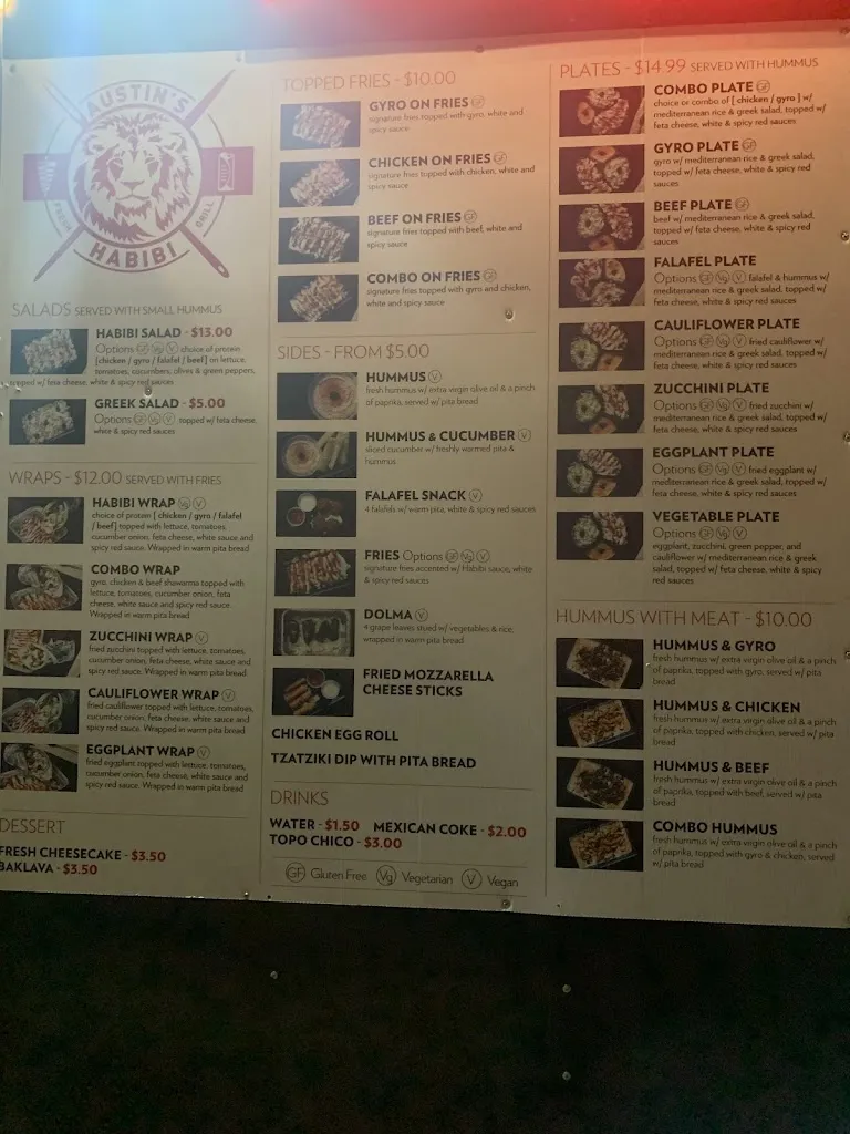 Menu_Austin's Habibi LLC on manchaca_Austin, TX_image_old_2