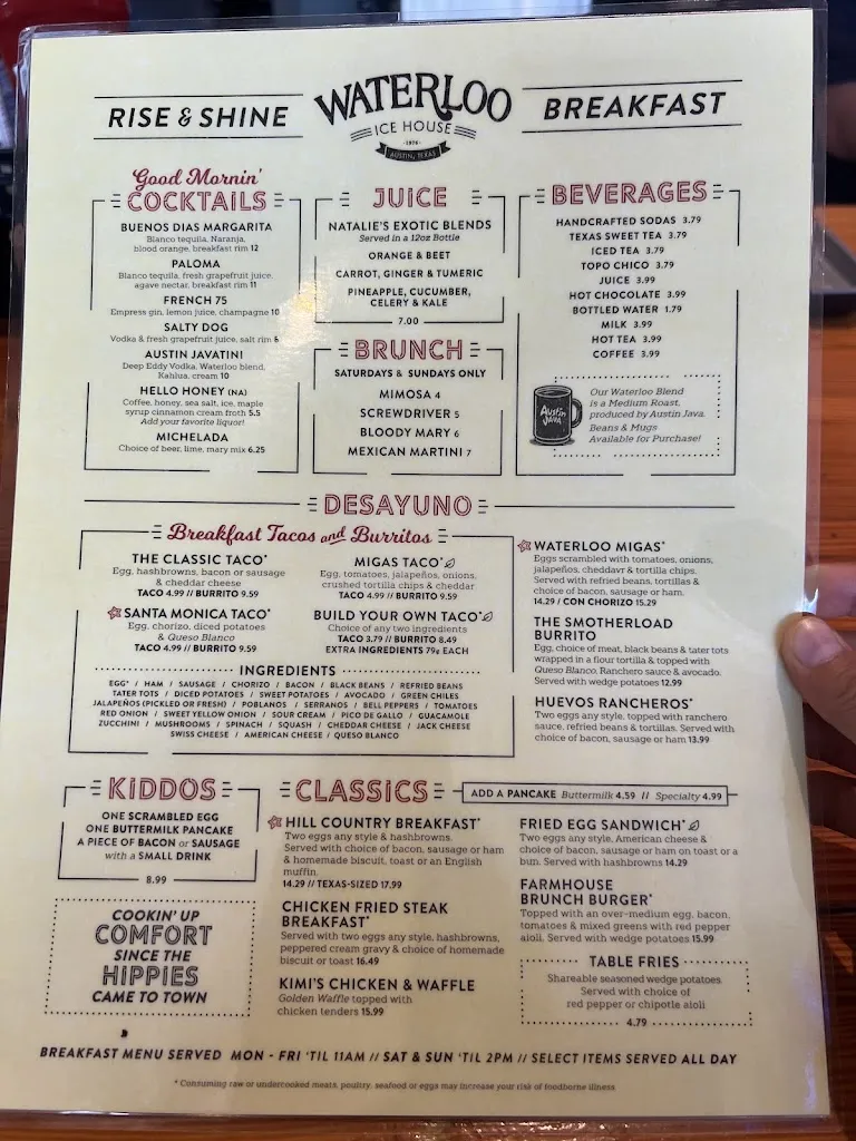 Menu_Waterloo Ice House Southpark Meadows_Austin, TX_image_old_2