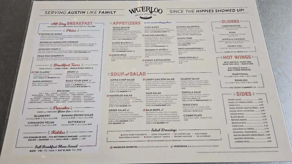 Menu_Waterloo Ice House Southpark Meadows_Austin, TX_image_old_3