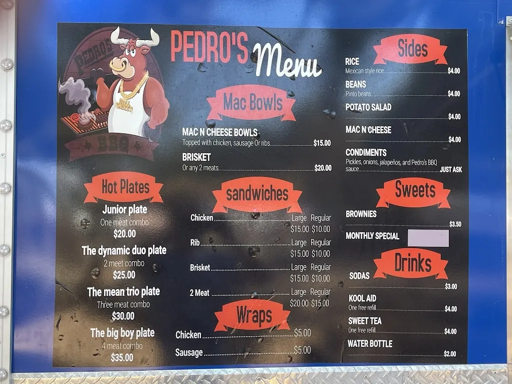 Menu_Pedro’s BBQ_Austin, TX_image_old_2