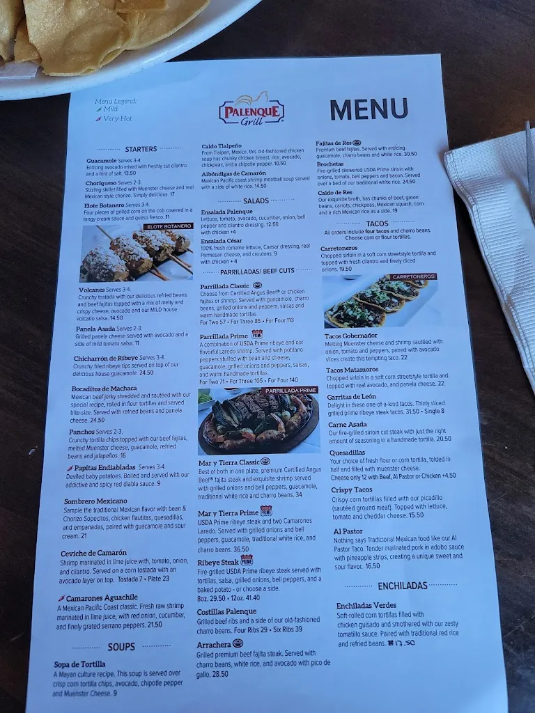 Menu_Palenque Grill McAllen_McAllen, TX_image_old_3