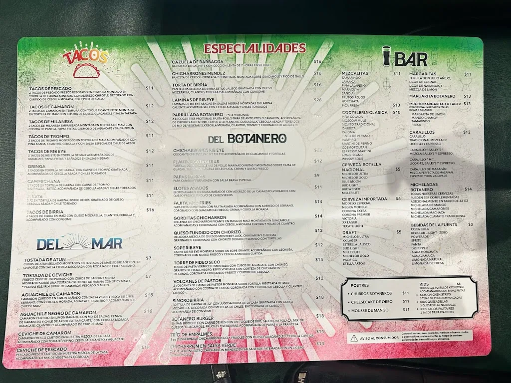 El Botanero by 100% AM restaurante en McAllen, TX
