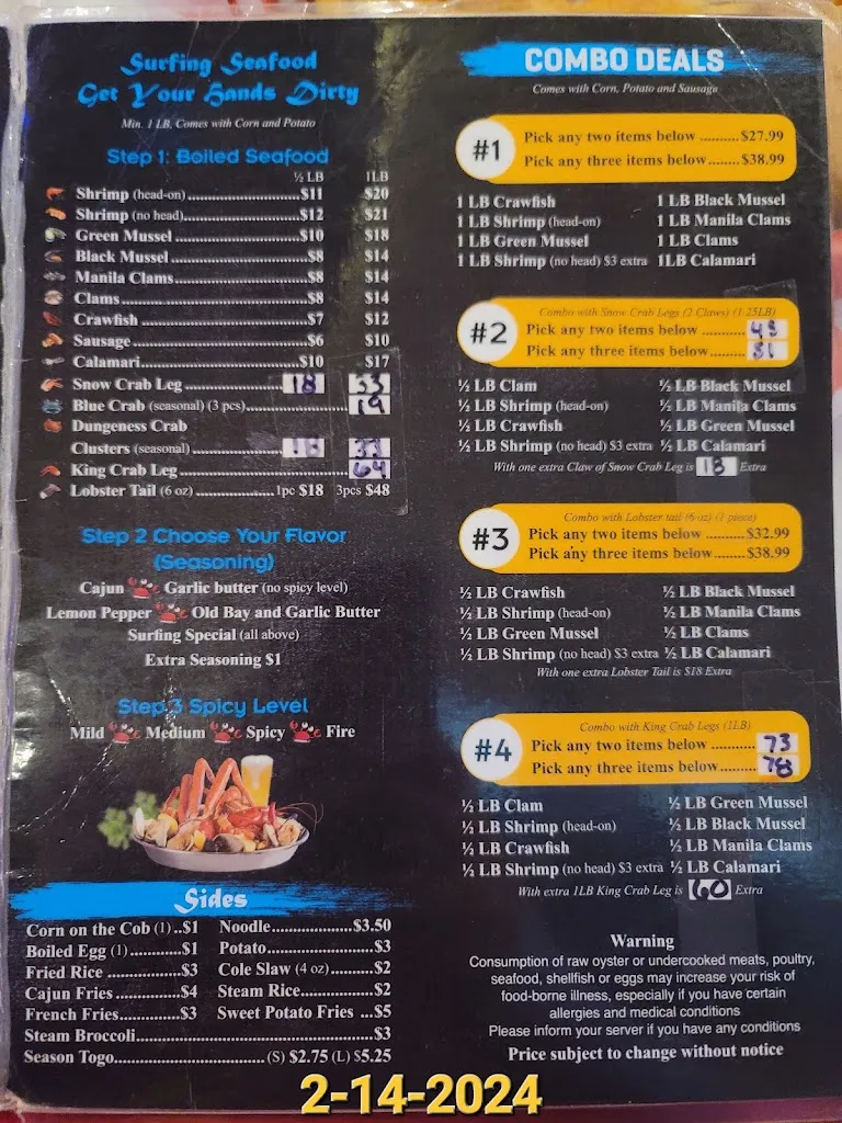 Surfing Crab Mcallen_McAllen, TX_menu_imagen_3