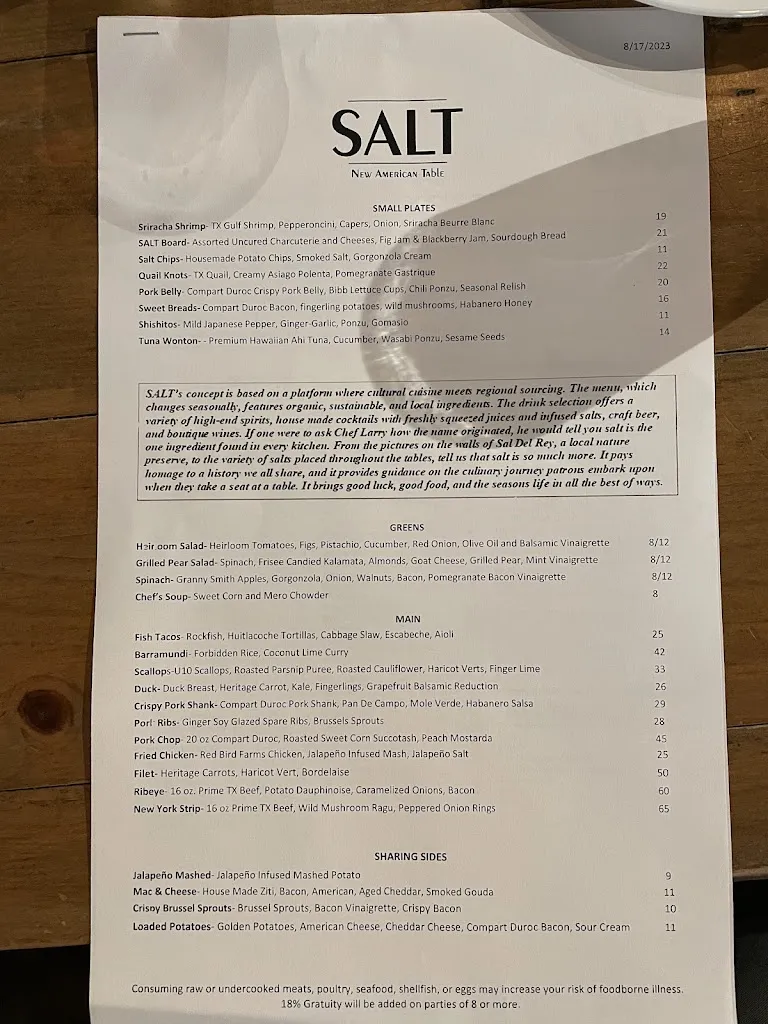 SALT - New American Table restaurante en McAllen, TX