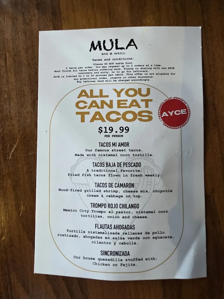 Mula Cantina restaurant in McAllen, TX