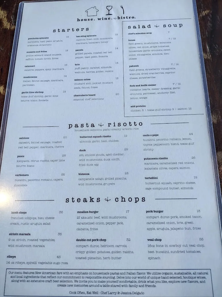 House Wine & Bistro restaurante en McAllen, TX