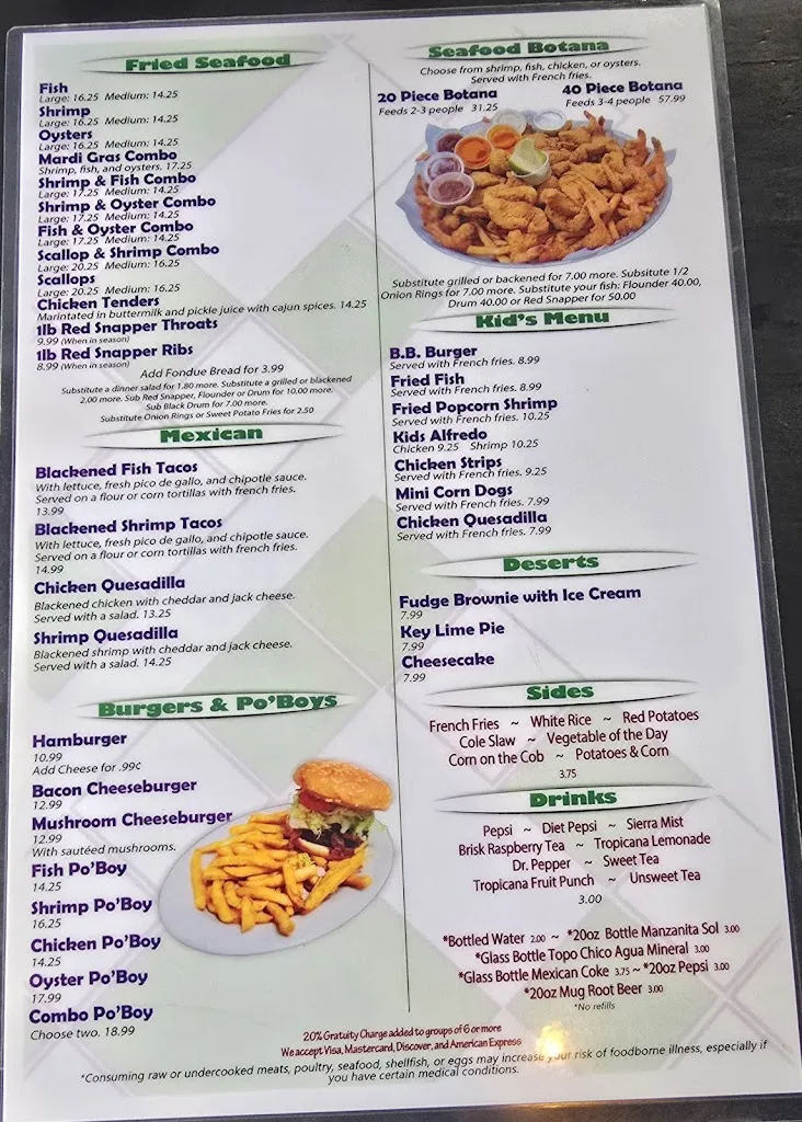 Dirty Al's Bayou Grill_McAllen, TX_menu_imagen_2