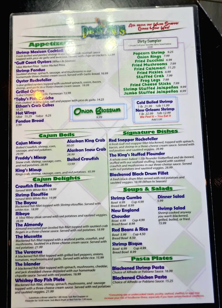 Dirty Al's Bayou Grill_McAllen, TX_menu_imagen_3