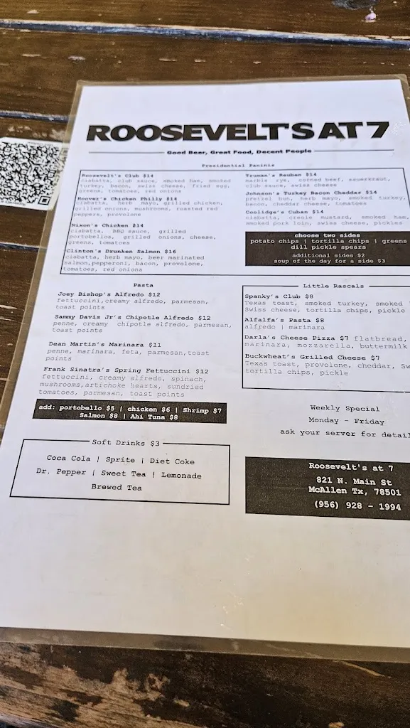 Roosevelt's at 7_McAllen, TX_menu_imagen_2