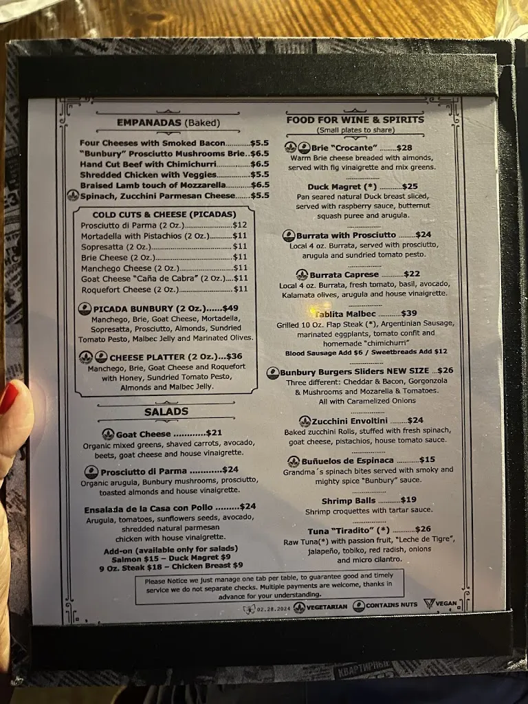 Menu_Bunbury Miami_Miami, FL_image_old_1