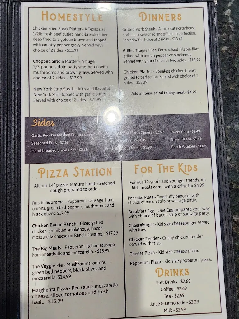 Menu_Rustic Café_Midland, TX_image_old_2