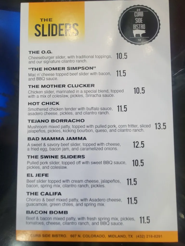 Menu_Curb Side Bistro II_Midland, TX_image_old_2