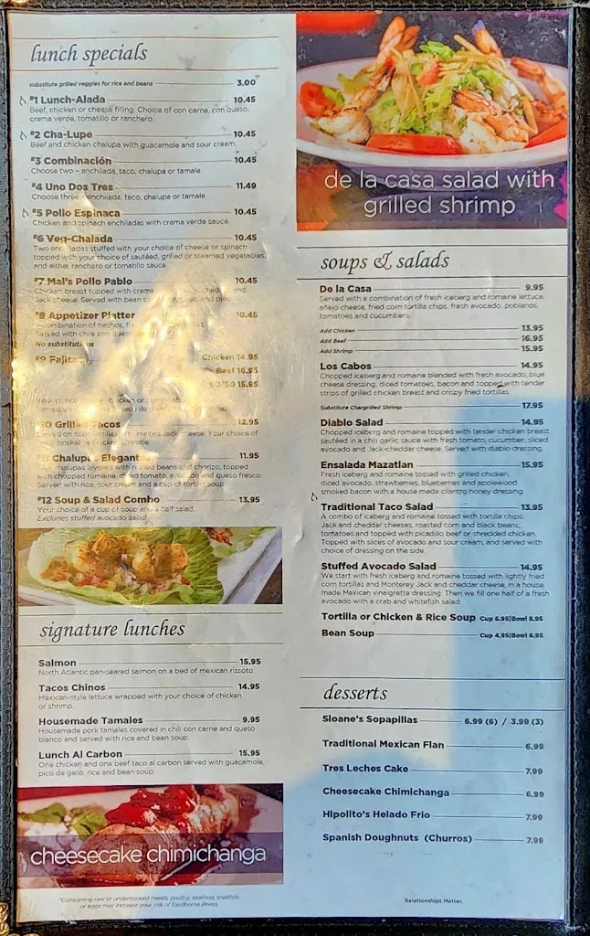 Menu_Rio Mambo_Weatherford, TX_image_old_2