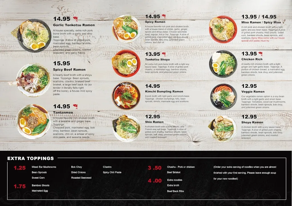Menu_Hokkaido Ramen and sushi_Weatherford, TX_image_old_2