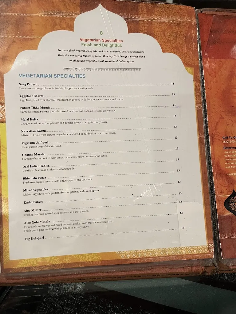 Menu_Bombay Grill_Richmond, TX_image_old_2