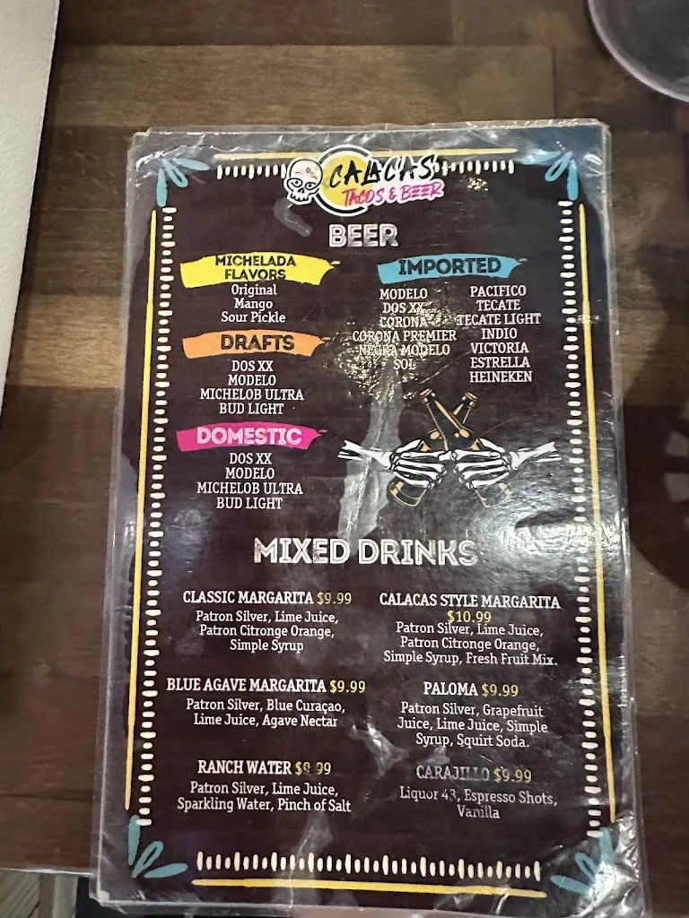 Menu_Calacas Tacos & Beer - Pharr_Pharr, TX_image_old_1