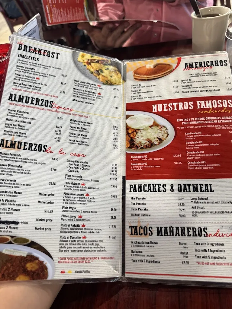Menu_Fernando's Restaurant_Pharr, TX_image_old_3