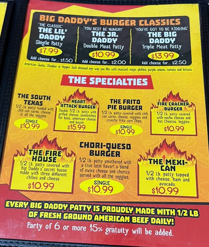 Menu_Big Daddy's Burgers_Pharr, TX_image_old_3