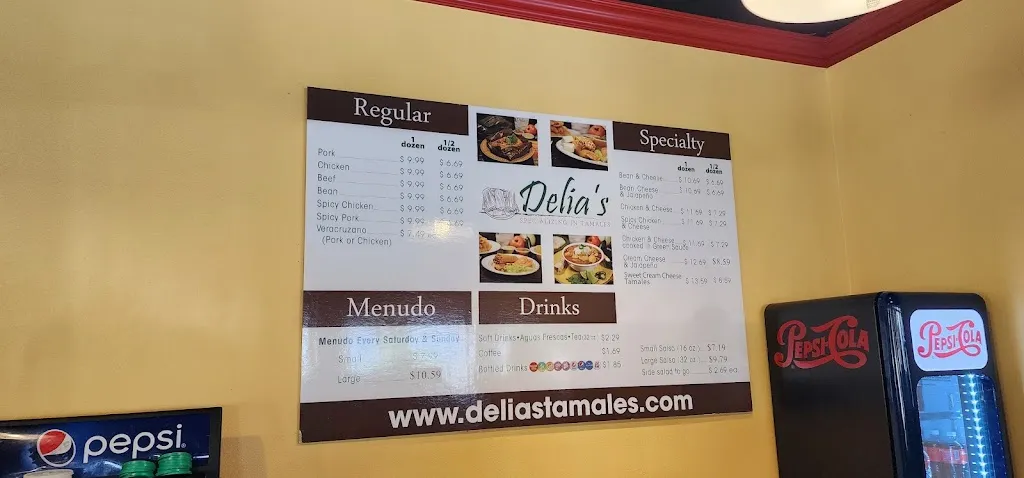 Menu_Delia's Specializing in Tamales_Pharr, TX_image_old_2