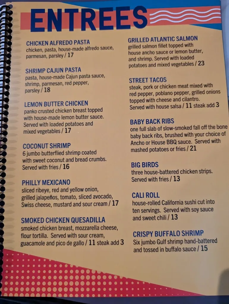 Menu_Dugout Bar & Grill_Livingston, TX_image_old_1