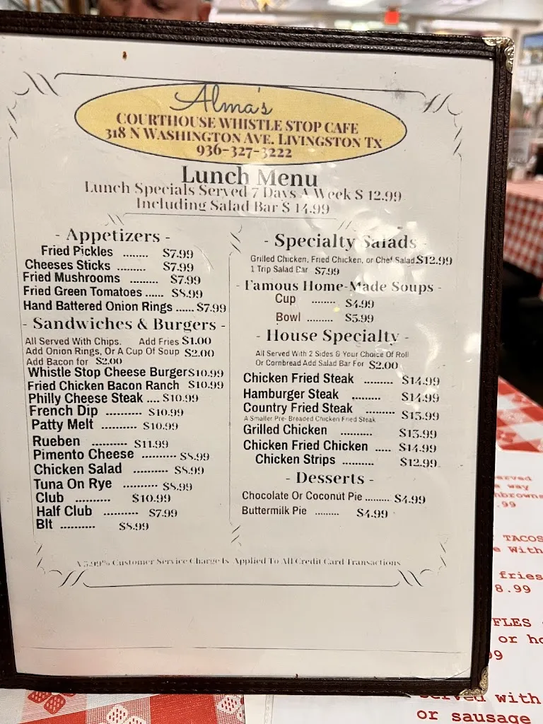 Menu_Courthouse Whistle Stop_Livingston, TX_image_old_3