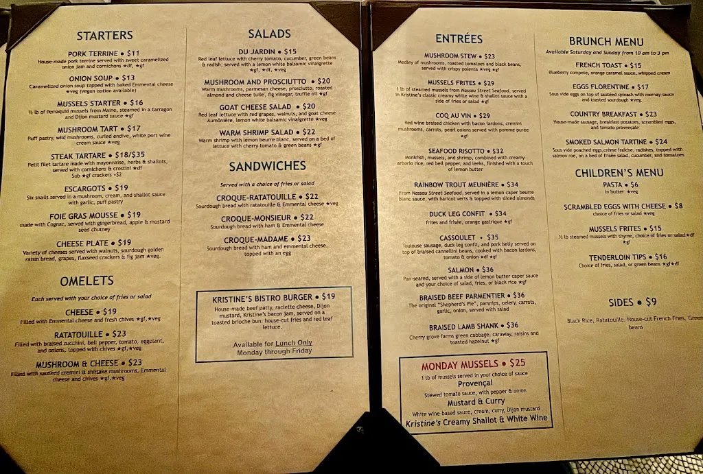 Menu_Kristine's_Princeton, NJ_image_old_1