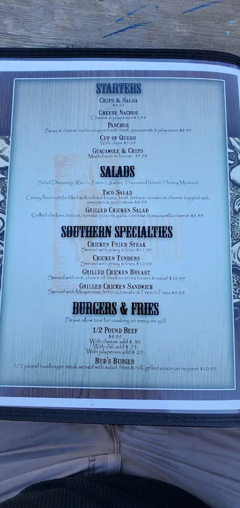 Menu_Icehouse Restaurant_Albany, TX_image_old_3