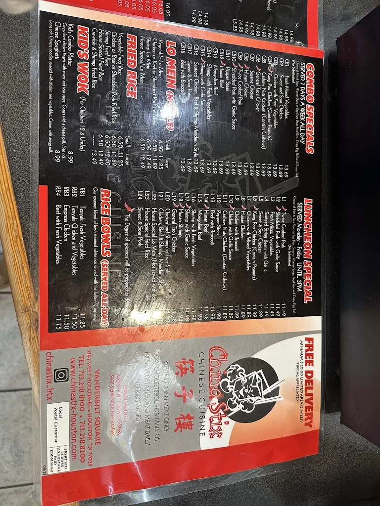 Menu_China Stix_Houston, TX_image_old_3