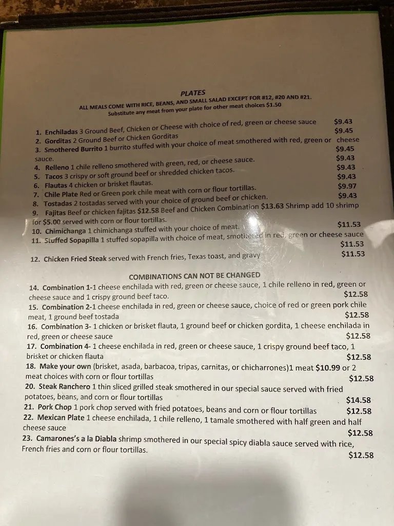 Menu_Aylin's Cafe_Tulia, TX_image_old_1