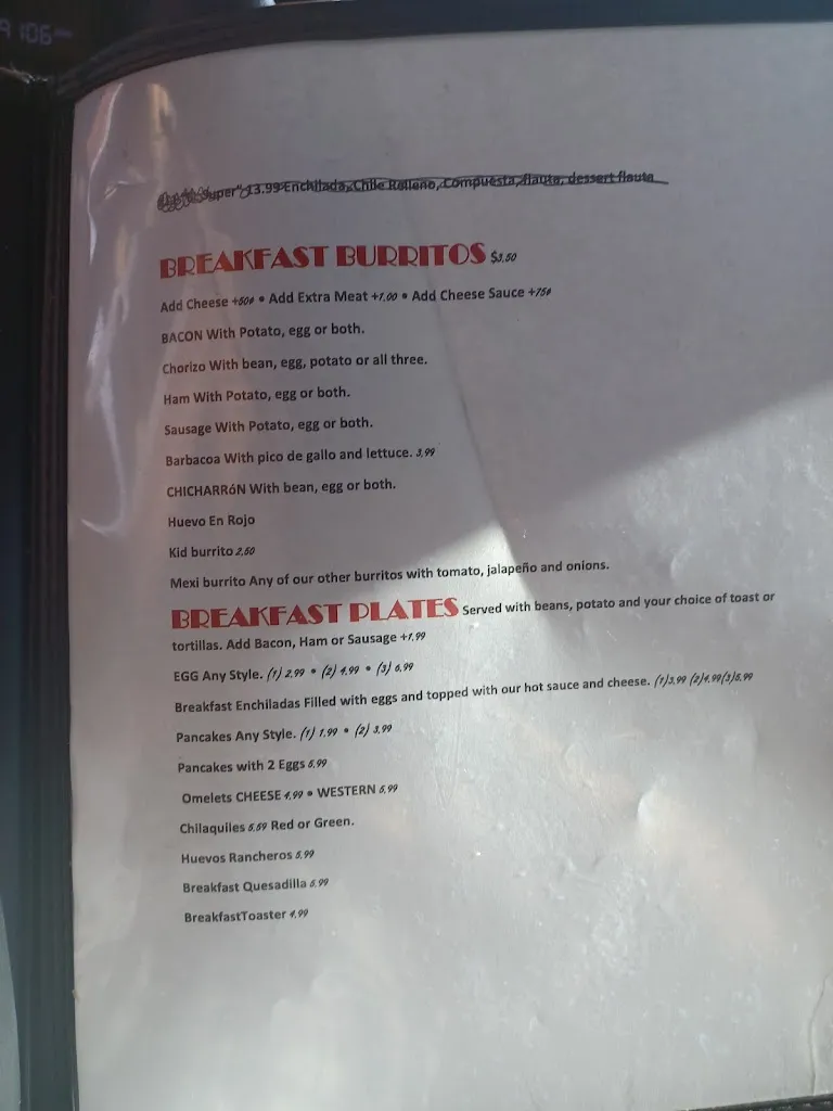 Menu_El Burrito_Tulia, TX_image_old_3