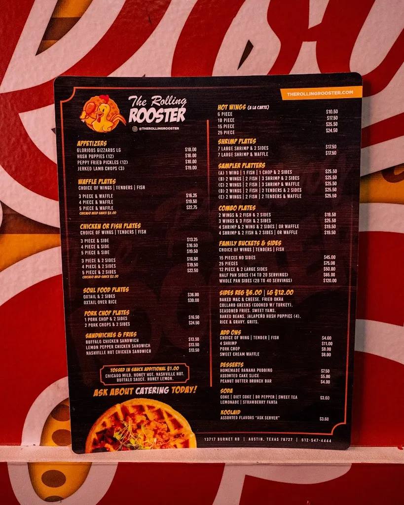 Menu_The Rolling Rooster_Austin, TX_image_old_1