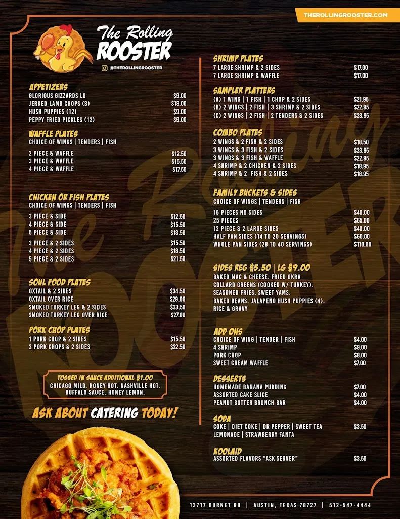 Menu_The Rolling Rooster_Austin, TX_image_old_2