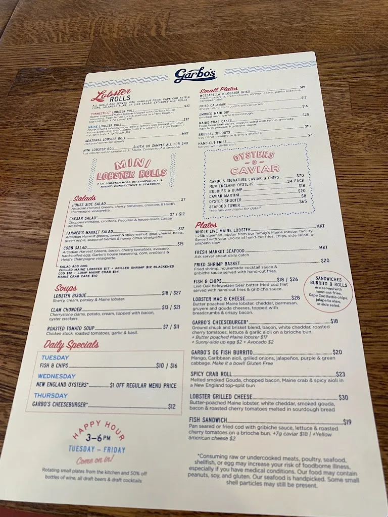 Menu_Garbo's on Mopac_Austin, TX_image_old_3