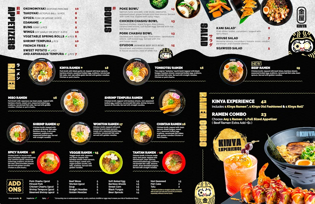 Menu_Kinya Ramen • Sushi • Bar_West Orange, NJ_image_old_1