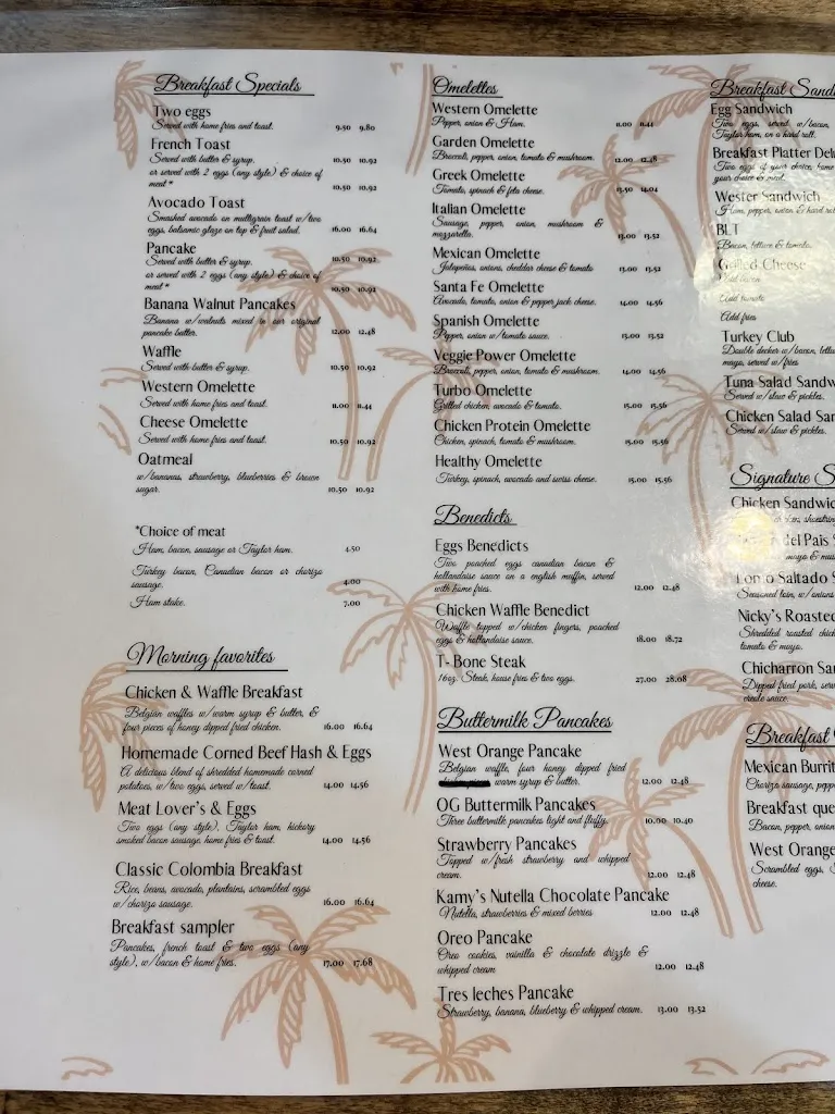 Menu_The New West Orange Diner_West Orange, NJ_image_old_2