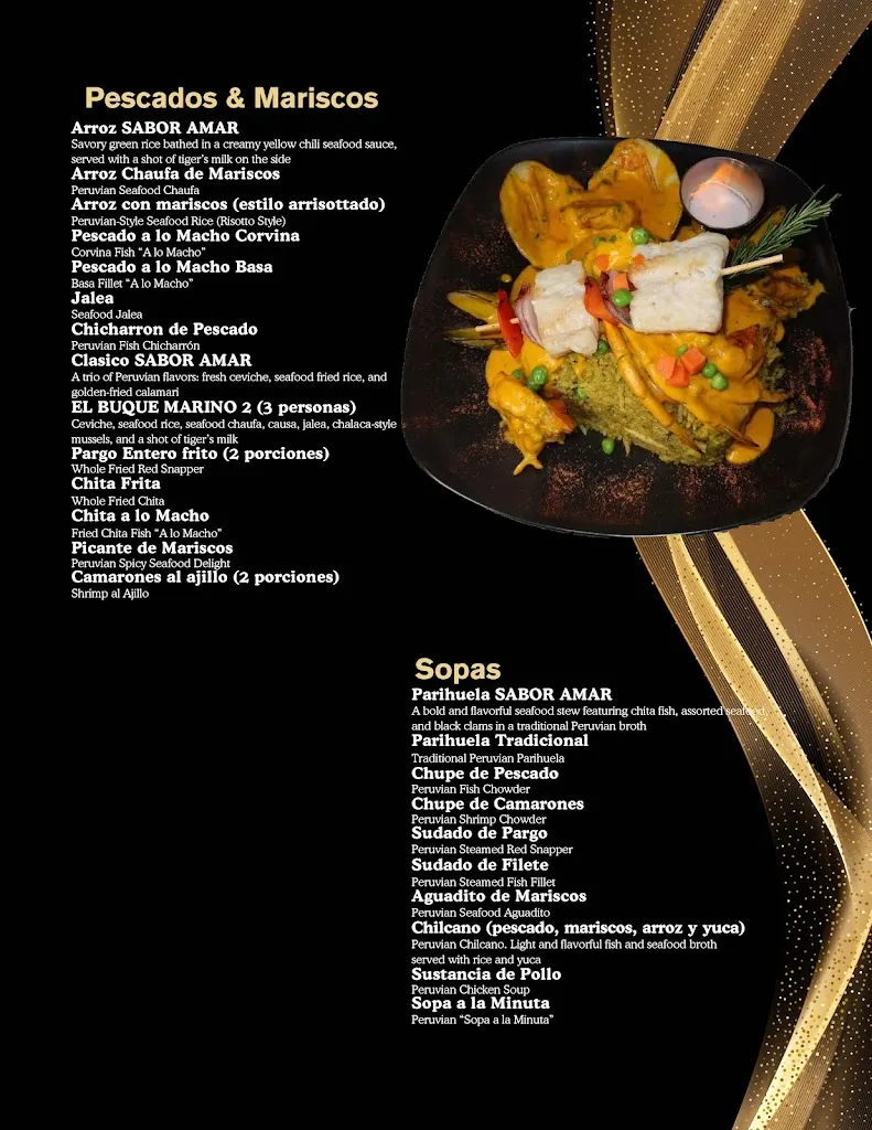 Menu_Sabor Amar Peruvian Cuisine_West Orange, NJ_image_old_1