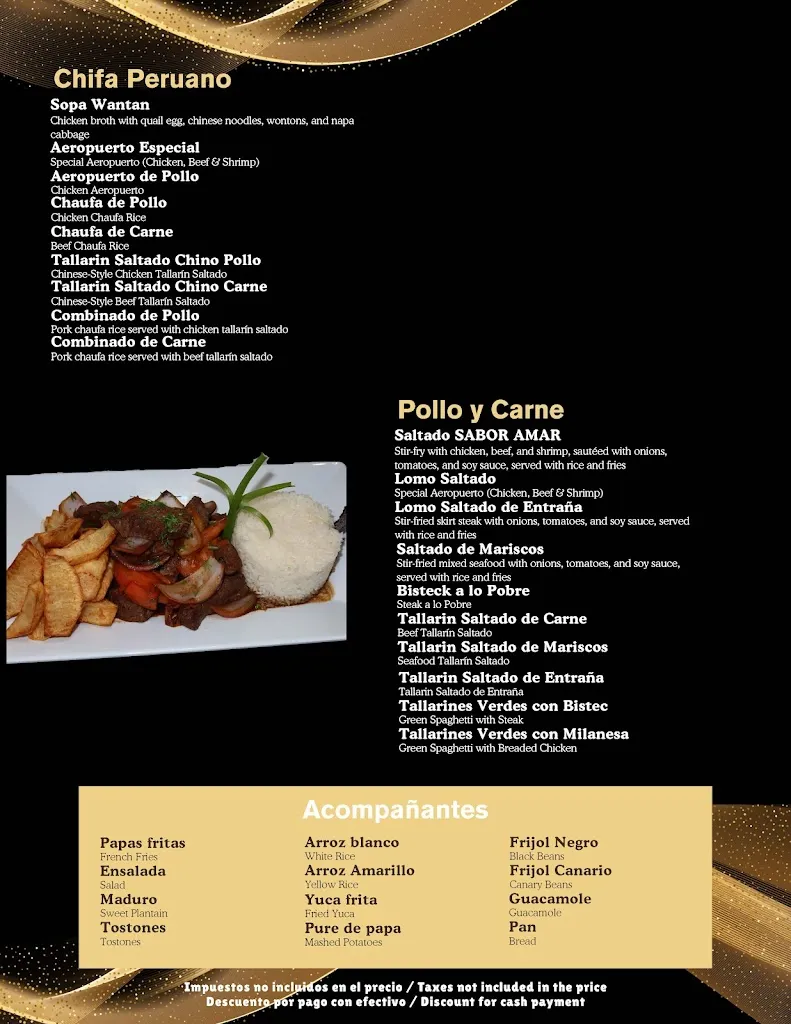 Menu_Sabor Amar Peruvian Cuisine_West Orange, NJ_image_old_3