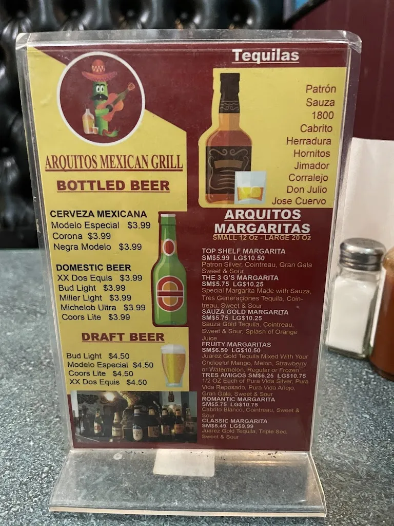 Menu_Arquitos Mexican Grill_Vernon, TX_image_old_1