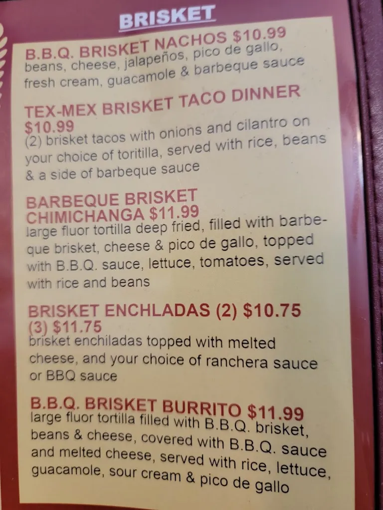 Menu_Arquitos Mexican Grill_Vernon, TX_image_old_3