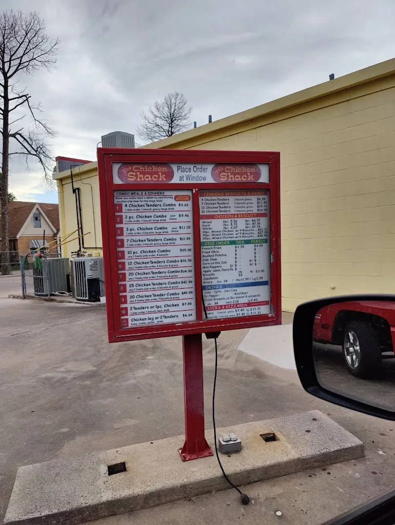 Menu_Chicken Shack Restaurant_Vernon, TX_image_old_1