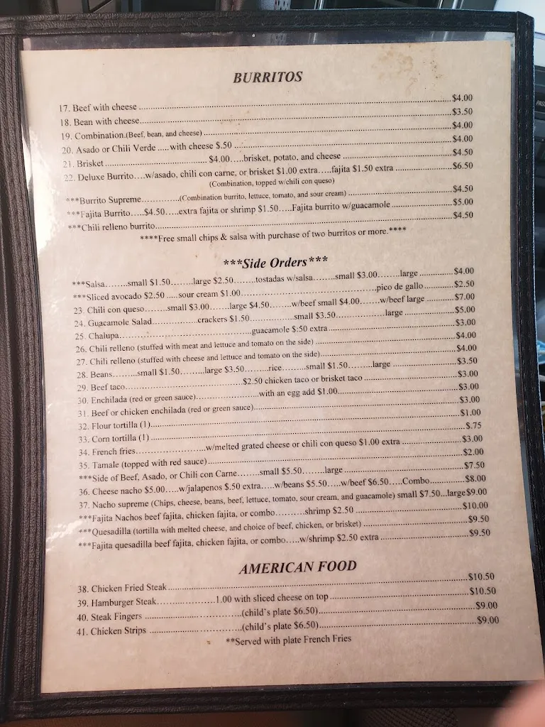 Menu_El Joey's Restaurant_Kermit, TX_image_old_2