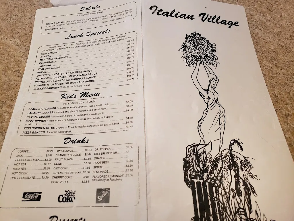 Menu_Italian Village_Murray, UT_image_old_2