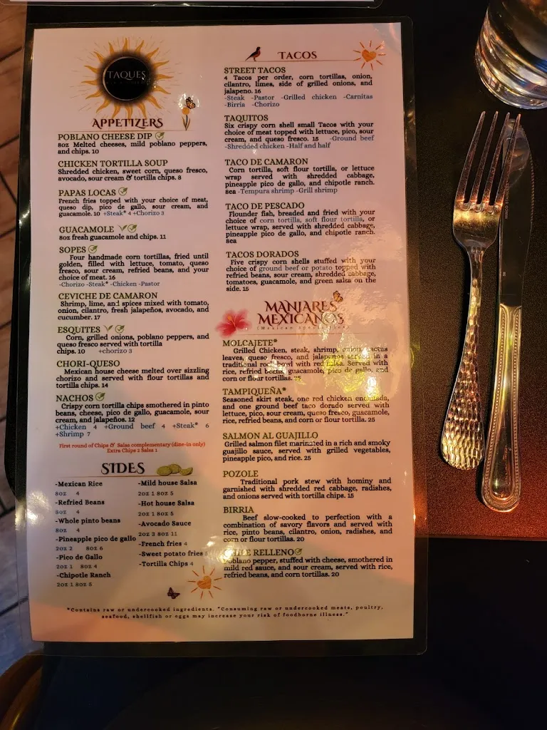 Menu_Taques Bar & Grill_Farmington, MI_image_old_3