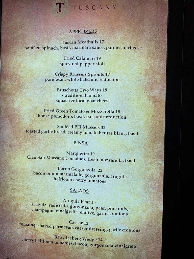 Menu_Tuscany Restaurant_Salt Lake City, UT_image_old_3