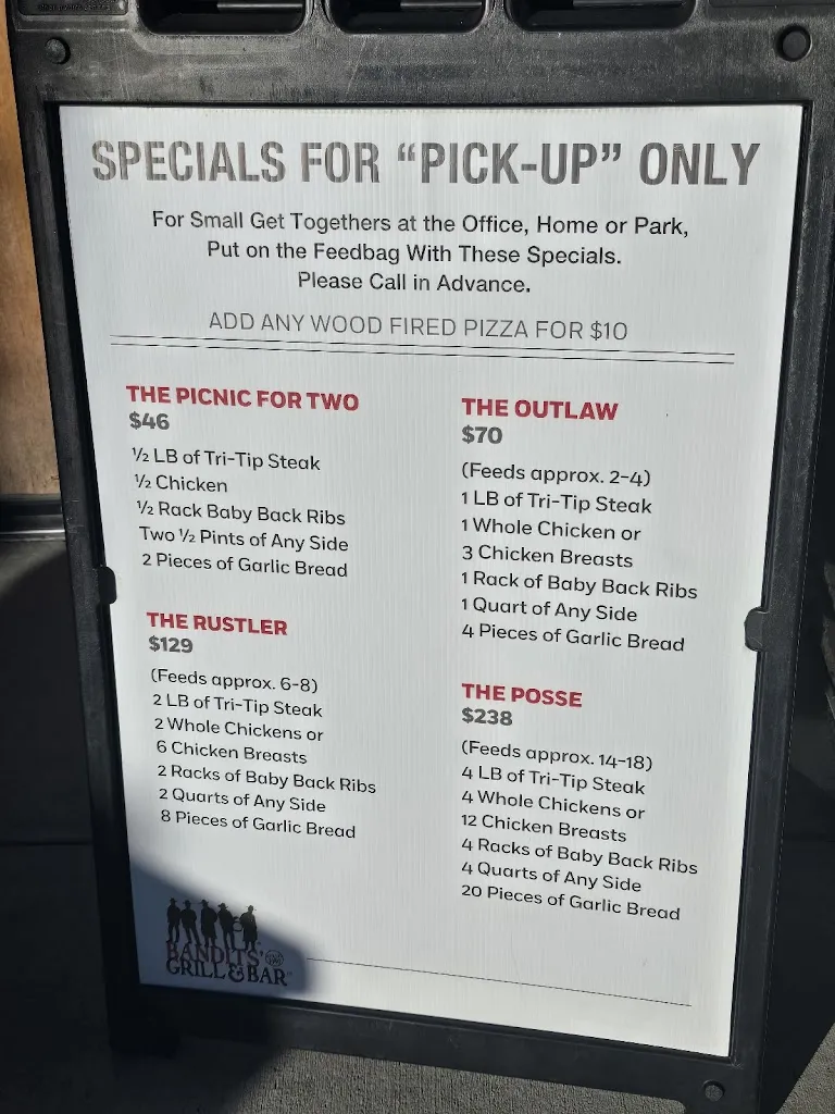 Menu_Bandits' Grill and Bar_Holladay, UT_image_old_2