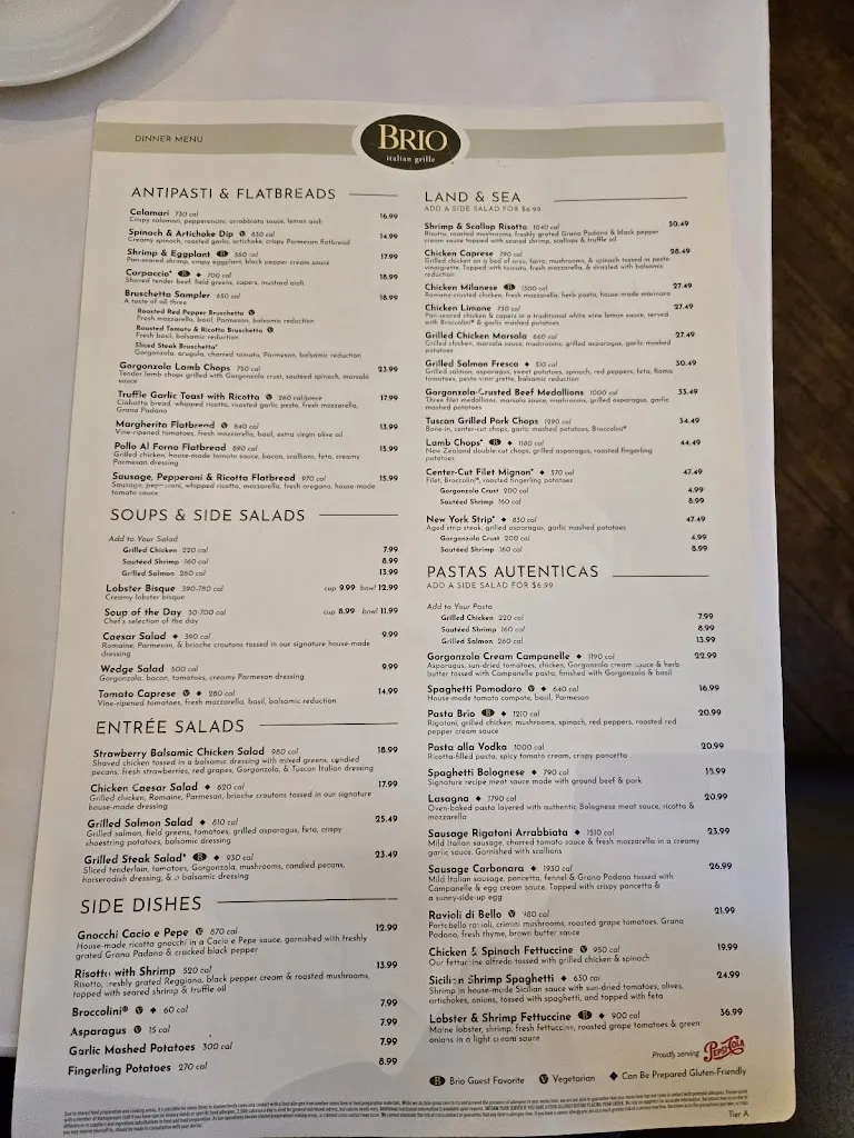 Menu_Brio Italian Grille_Murray, UT_image_old_1
